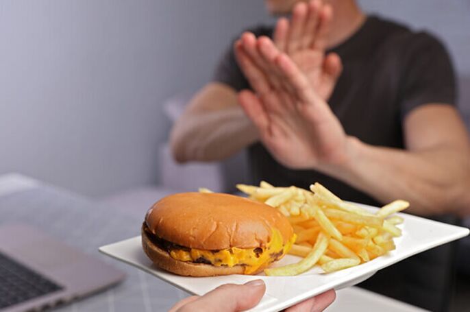 Одбивање на брза храна на диета по крвна група