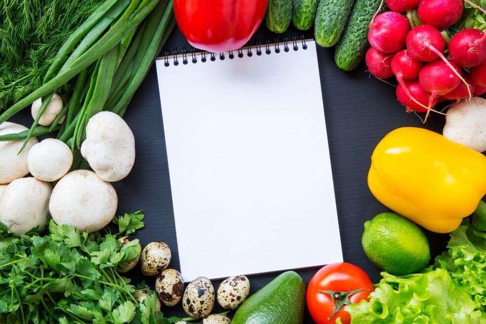зеленчук и дневник за храна за слабеење